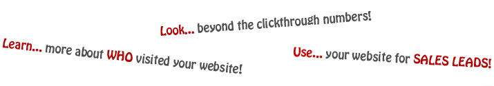 WHO Saw You - Use your website for SALES LEADS!